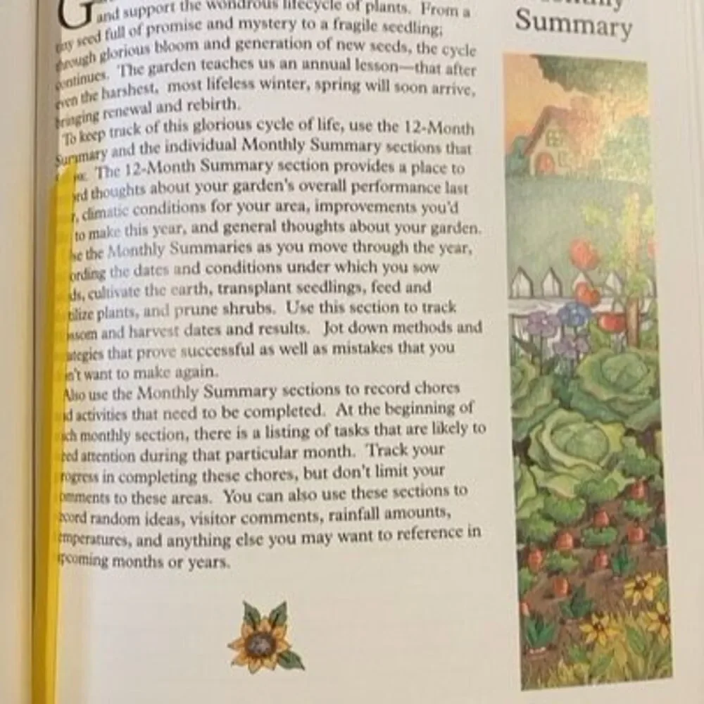 Mary Engelbreit Gardeners Journal 9x8” Vintage Excellent Condition